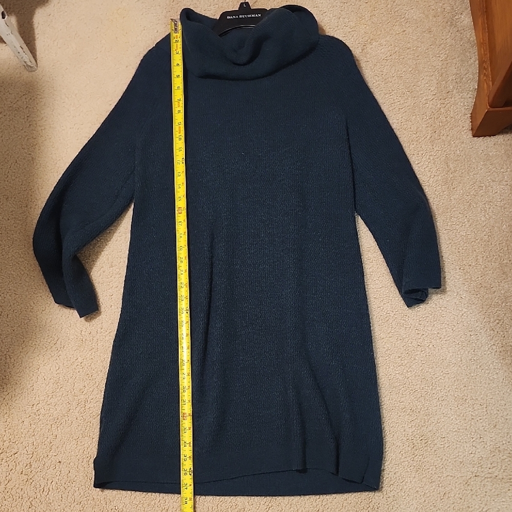 Green Women's Blue Sweater Dress LOFT.  Size MEDIUM